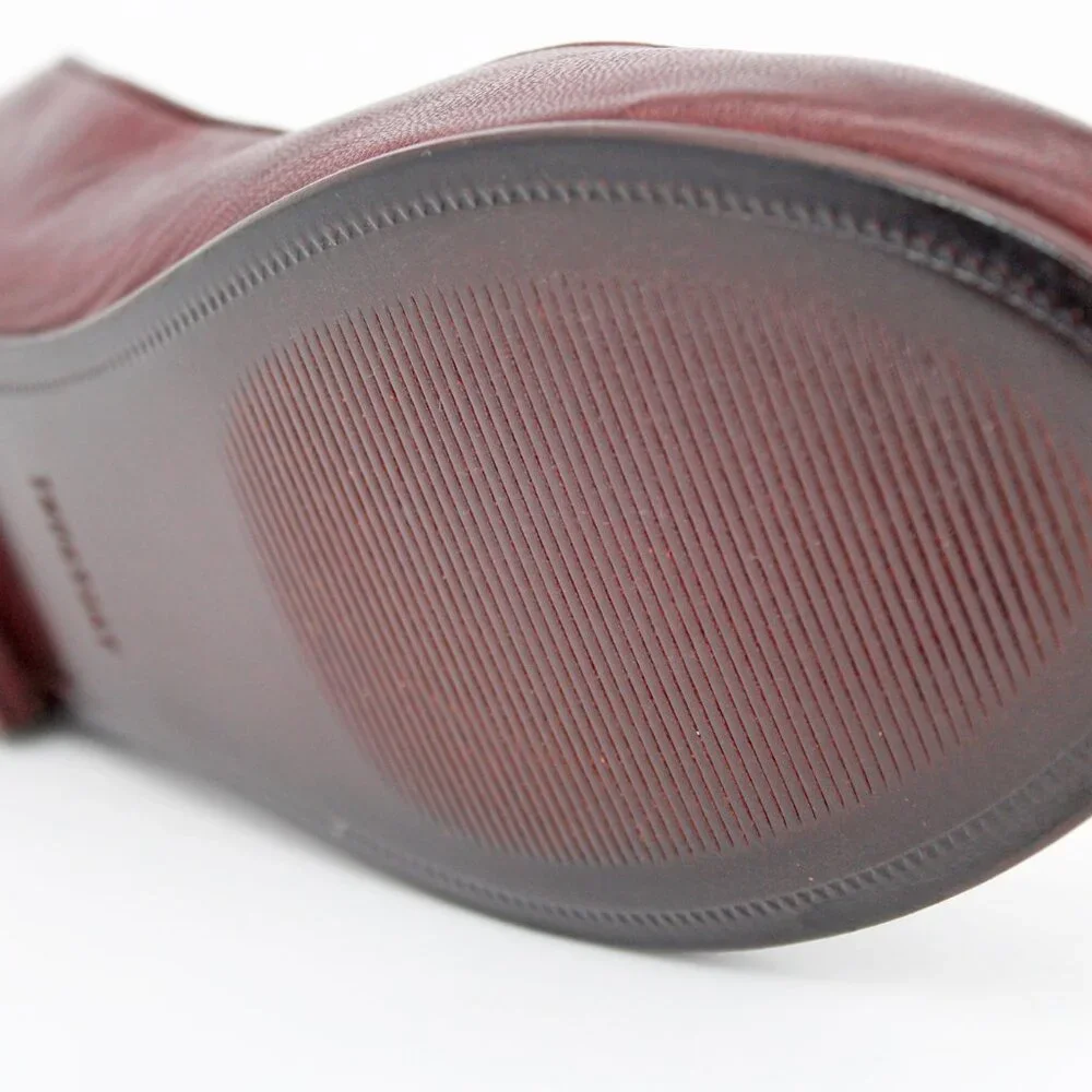 Thursday Everyday Women's ‘Feliz’ Burgundy Leather Ballet Flat: Size 11.5 - Picture 3 of 8